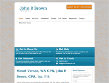 Tablet Screenshot of johnrbrowncpa.com